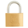 Brinks Keyed Different Padlock, Brass, 50mm, High Security 171-50001